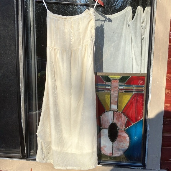 Tulle M vanilla velvety sleeveless dress - Picture 6 of 16